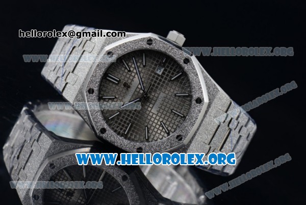 Audemars Piguet Royal Oak 41MM Asia Automatic Steel Case with Gray Dial Stick Markers and Steel Bracelet (EF) - Click Image to Close
